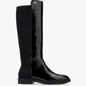 Aerosoles womens Trapani Knee High Boot black patent